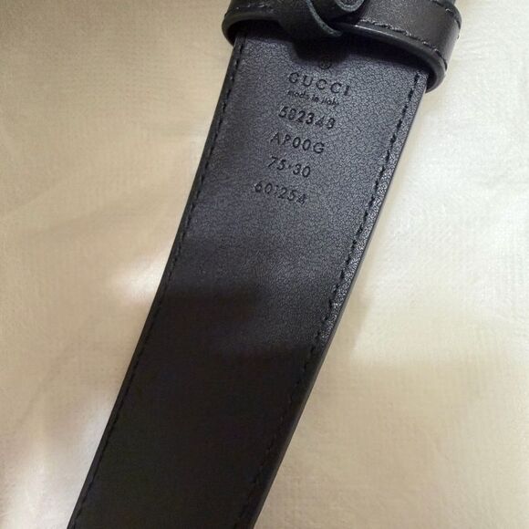 Authentic Gucci Black Leather Belt(Size 75) main image 5